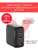 Verbatim Mini GaN Charger 100W Display 3 Ports USB-C Ladegerät Schnellladegerät