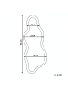 Beliani Wandspiegel MONTVALEN in Braun - (W) 59 x (H) 150 x (L) 3 cm Vertikal