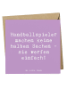 Mr. & Mrs. Panda Deluxe Karte Spruch Handball Wurf mit Spruch in Lavendeltraum