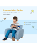 HOMCOM Kindersofa in Blau 49L x 45B x 44,5H cm