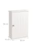 relaxdays Hängeschrank in Weiß - (B)30 x (H)50 x (T)14 cm