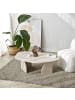 CALICOSY Couchtisch ROCK in Travertin - (W) 100  x (H) 35  x (L) 60  cm