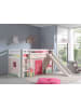 58 aufm Kessel KINDERBETT mit Rutsche Karolina Massivholz Weiß Textilset Spring 1