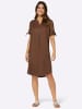 Sieh an! Tunikakleid in braun