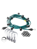 SATISFIRE Garten Party Lichterkette Illu 10x dimmbare Halogenlampe 5m grün