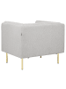 Beliani Sessel MOEN in Grau/Gold - (W) 87 x (H) 72 x (L) 75 cm