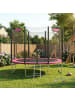 SONGMICS Gartentrampolin Saul in Rosa - (H)256 x Ø305 cm