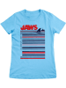 Jaws Shirt "Jaws Barcode Girly Tee" in Blau