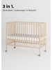 Sämann Beistellbett mit Rollen & Umbauseite - natur - Dreamy 4 in 1 Bett