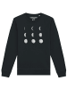 wat? Apparel Sweatshirt Moonphases in Schwarz