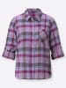 WITT WEIDEN Flanell-Bluse in orchidee-lavendel-kariert