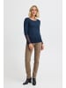 Fransa Langarm FRHIZAMOND Tight fit in Dark Peacoat