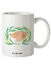 Mr. & Mrs. Panda Kaffeetasse Hund Blumen ohne Spruch in Weiß