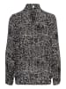 Kaffe Langarm-Bluse KAamber Regular fit in Black/Turtledove Graphic Dot
