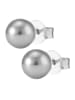 Adeliás Damen Ohrringe – Ohrstecker aus 925 Silber mit Perle in silber