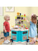 COSTWAY Kinderküche mit 113 Zubehör in Blau