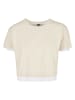 Urban Classics T-Shirt in whitesand/white