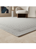 KADIMA DESIGN Teppich Outdoor Waschbar Einfarbig DAFNE Strapazierfähig OEKO-TEX in Grau