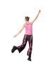 tectake Zweifarbige Disco-Kombination im Raver-Look, pink