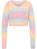 myMo Strickpullover in Regenbogen Mehrfarbig