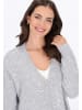 Usha Women Cardigan in light grey melange