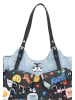 myMo Women Handbag in Blue Black