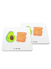Mr. & Mrs. Panda Bierdeckel Avocado Toast ohne Spruch in Weiß