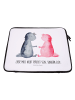 Mr. & Mrs. Panda Notebook Tasche Axolotl Liebe mit Spruch in Weiß