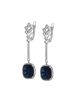 faina Women Earrings in Silver Navy