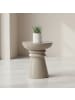 relaxdays Beistelltisch in Beige - (H)45 x (Ø)38 cm