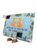 Mr. & Mrs. Panda Tee Adventskalender Füchse Liebe mit Spruch in Eisblau