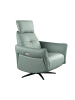 Angel Cerdá Relax-Drehsessel 5174 in Türkisgrün / Schwarz – (B)81 x (H)90 x (T)110 cm