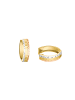 Amor Creolen Gold 375/9 ct in Tricolor