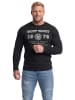 Men Plus Kurzarm T-Shirt in schwarz