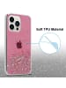 cadorabo Hülle für Apple iPhone 13 PRO MAX Glitter in Rosa mit Glitter