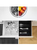 relaxdays Besteckkasten in Schwarz - (B)35,5 x (H)5 x (T)25,5 cm