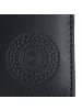 oxmox Leather Geldbörse RFID Schutz Leder 11 cm in schwarz-circle bloom