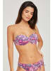 Buffalo Bandeau-Bikini-Top in aubergine-bedruckt