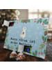 Mr. & Mrs. Panda Tee Adventskalender Pinguin Musik hören mit Spruch in Eisblau