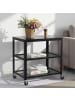 relaxdays Rollwagen in Schwarz - (B)60 x (H)61 x (T)40 cm