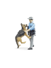 bruder Spielzeugauto 62150 Figurenset Polizist mit Hund