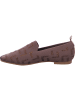 La Strada Slipper in brown knitted/stones