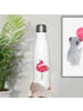 Mr. & Mrs. Panda Thermosflasche Flamingo Stolz ohne Spruch in Weiß