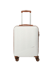 travelite Bali - 4-Rollen-Kabinentrolley S 55 cm (weiß/cognac) in weiÃŸ/cognac