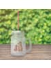 Mr. & Mrs. Panda Trinkglas Mason Jar Bär Kind ohne Spruch in Transparent