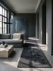 KADIMA DESIGN ZINAL Teppich Hochflor Anthrazit 80x150 Uni Polyester Wohnzimmer in Anthrazit
