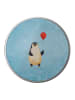 Mr. & Mrs. Panda Blechdose rund Pinguin Luftballon ohne Spruch in Eisblau