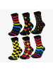 6er Pack Bunte Socken Sigi in NeonMix