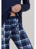 Götzburg Pyjama Josselin in blau-dunkel-Allover
