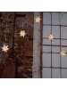 MARELIDA LED Lichtervorhang 3D Sterne 9 weiße Stern L: 160cm in weiß